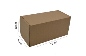 KRAFT CARDBOARD POSTAL BOXES 20X10X10cm SET/10